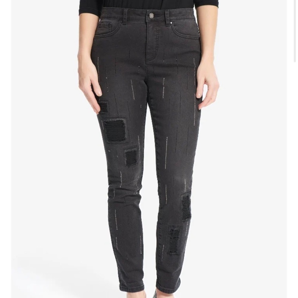 Joseph Ribkoff Sparkle Jeans - Picture 1 of 11